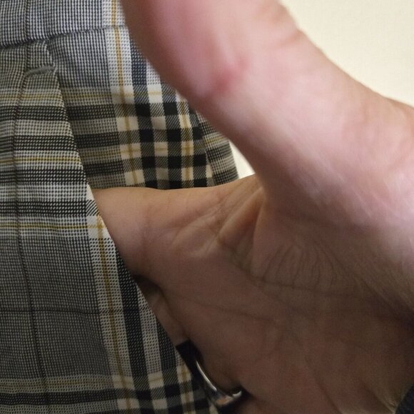 Brooks Brothers Red Fleece Glen Plaid Cotton Blend Flat Front Ankle Pants Size 4 - Picture 4 of 6